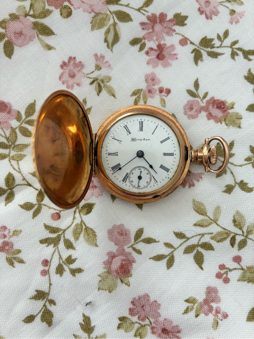 Hampden Vintage Gold filled Molly Stark Ladies Pocket Watch 1889